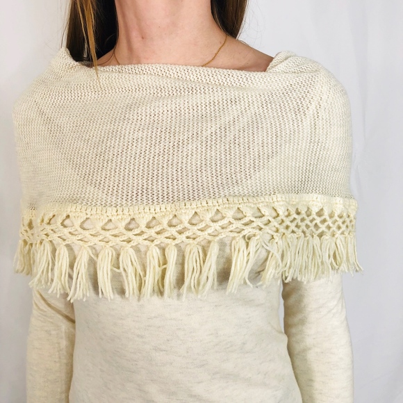 Anthropologie Angel of the North Cream Sweater 039 - Picture 5 of 5